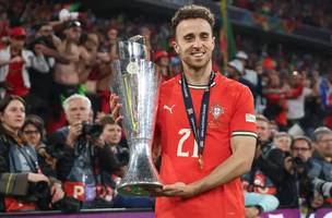 Diogo Jota, atacante de Portugal e do Liverpool, após conquistar a Nations League de 2025 - 08/06/2025 (Foto: Getty Images)