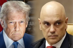 Trump e Moraes (Foto: Reprodução)