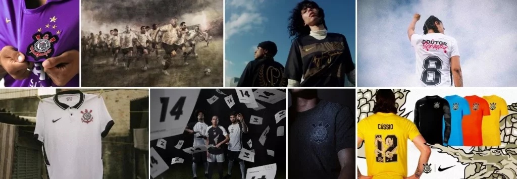 Ações feitas entre Corinthians e Nike