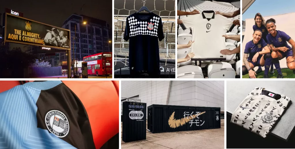 Ações feitas entre Corinthians e Nike