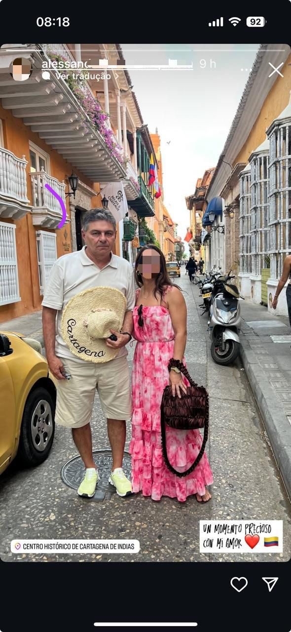 Aqui, em lazer, na Colombia - aniversário da esposa