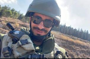 Ariel Lubliner em foto tirada em treinamento militar nas Forças de Defesa de Israel (Foto: Álbum de família)