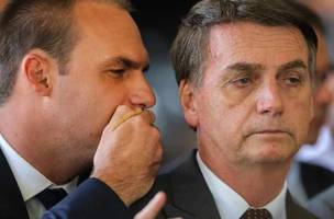 Eduardo Bolsonaro | Jair Bolsonaro (Foto: Sergio Lima/AFP)