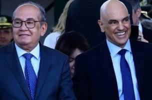 Gilmar Mendes e Alexandre de Moraes: no centro de documentários sobre a influência da Justiça na política brasileira (Foto: Reprodução/Redes sociais)