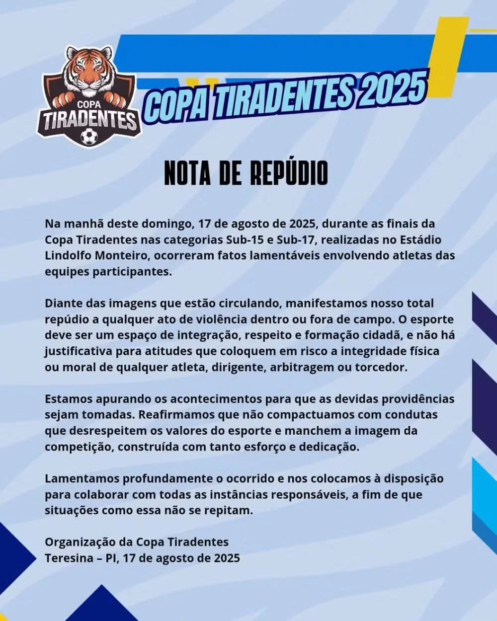 Nota de repúdio