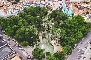 Praça da Graça, em Parnaíba-PI. (Foto: Reprodução)
