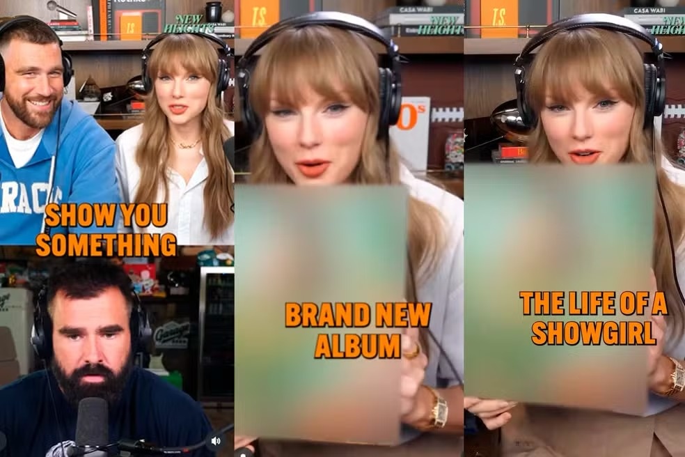 Taylor Swift fez o anúncio durante uma live no podcast do namorado