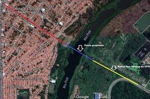 A nova ponte anunciada por Silvio Mendes (Foto: Reprodução)