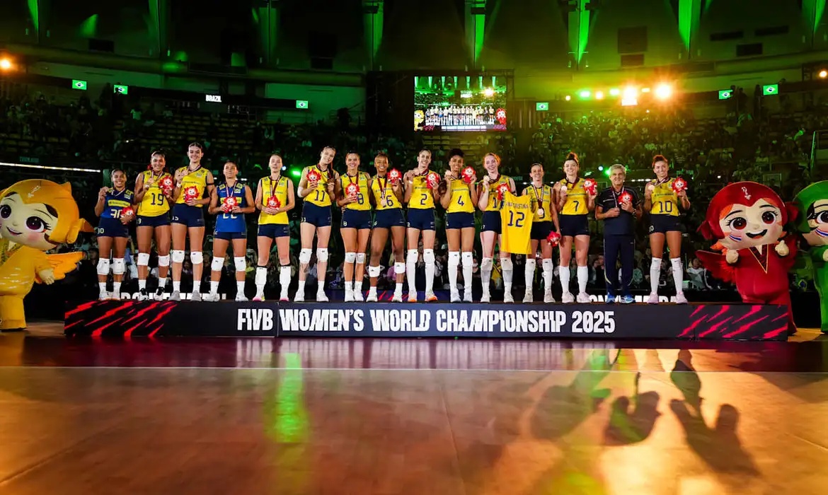 Brasil ganha medalha de bronze no mundial de vôlei
