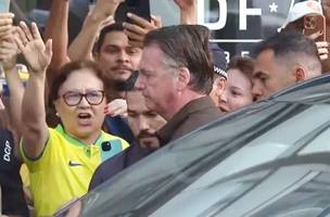 Chega a hospital (Foto: Bolsonaro)