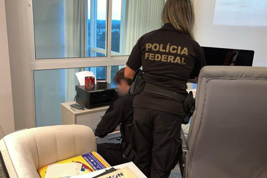 Itens apreendidos.