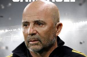 Jorge Sampaoli no anúncio do Atlético-MG (Foto: Reprodução/X @Atletico)