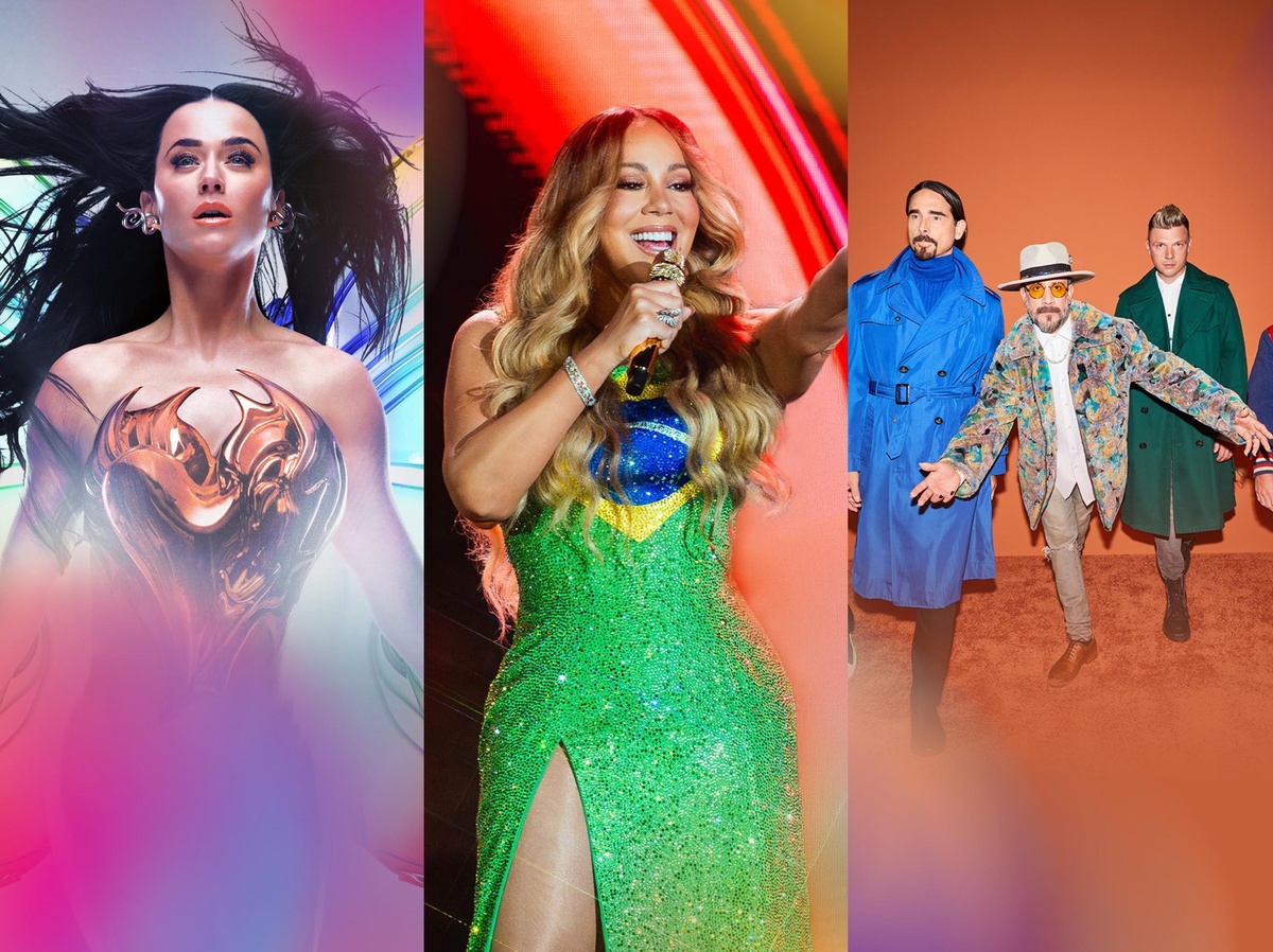 Katy Perry, Mariah Carey e Backstreet Boys são os headliners de seus respectivos dias