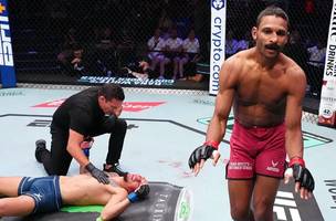 Nallo nocauteou brasileiro Samuel Silva (Foto: Reprodução Instagram UFC Canad)