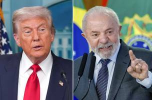 O presidente dos EUA, Donald Trump, (à esquerda) e o presidente do Brasil, Luiz Inácio Lula da Silva (à direita) (Foto: Ricardo Stuckert/PR)