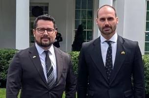 Pauo Figueiredo e Eduardo Bolsonaro (Foto: BolsonaroSP/X)