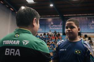 Piauiense Israel Júnior brilha e conquistar a prata pelo Brasil no Pan-Americano de Tênis de Mesa Sub-13 (Foto: Reprodução)