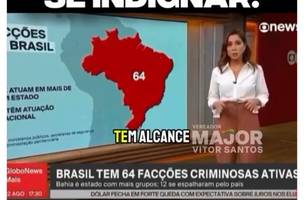 A jornalista Júlia Duailibe e o mapa da violência no Brasil (Foto: Reprodução)