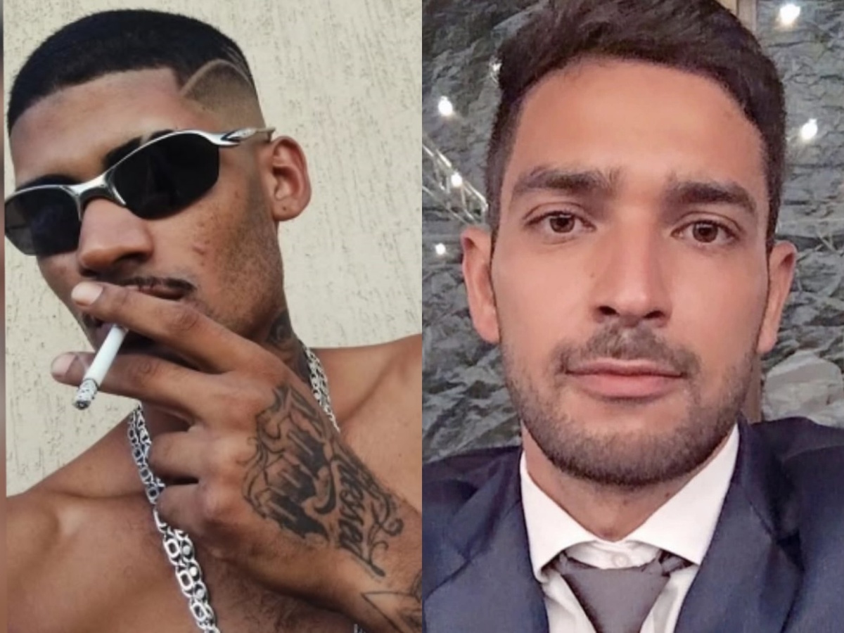 Guilherme da Silva (suspeito) e João Emanuel (vítima)