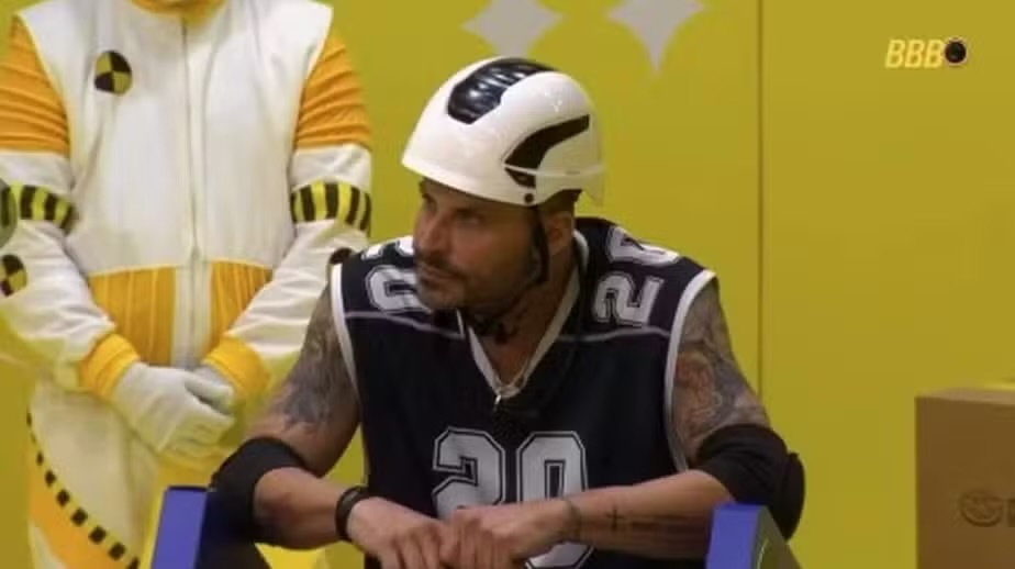 Henri Castelli durante a 1ª prova do líder no BBB 26