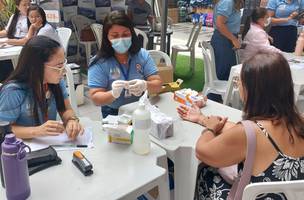 Sesapi leva ação do Janeiro Branco ao centro comercial de Teresina (Foto: Sesapi)