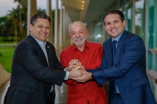 Alcolumbre, Lula e Hugo Motta