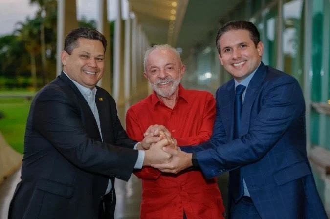 Alcolumbre, Lula e Hugo Motta