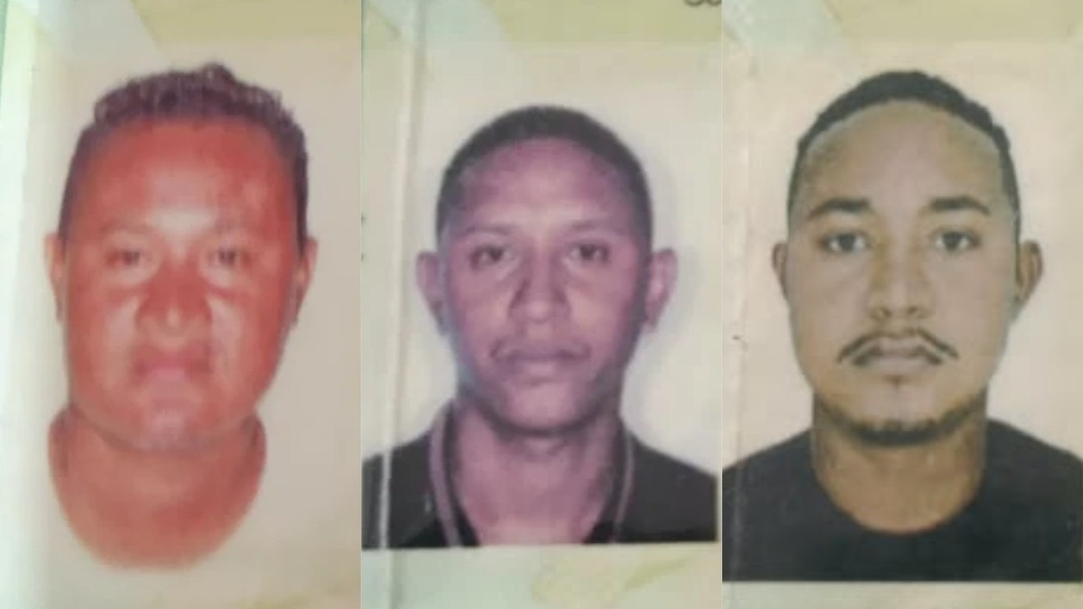 Antônio das Dores (à esquerda), Vitor Dyerrisson (centro) e Pablo Vinícius (à direita)