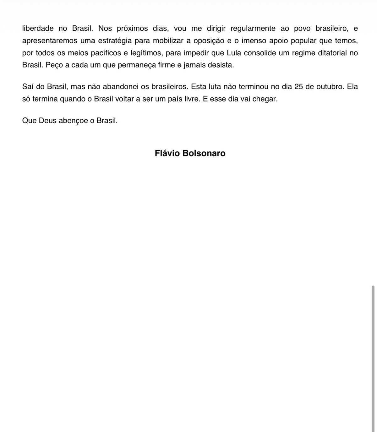 Carta final
