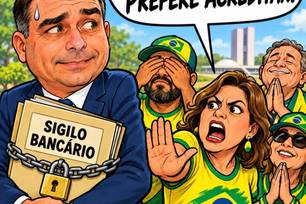 Charge: Flávio Bolsonaro