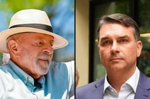 Lula e Flavio Bolsonaro (Foto: Reprodução)