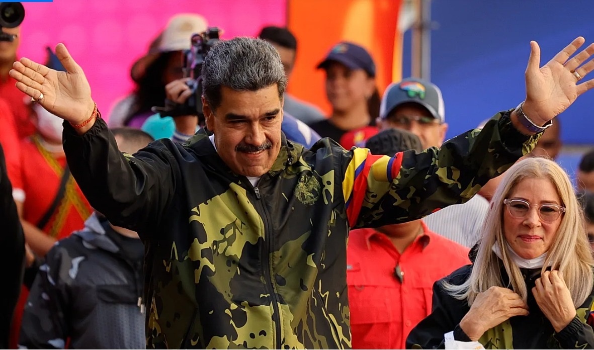 Nicolás Maduro e sua mulher, Cilia Flores