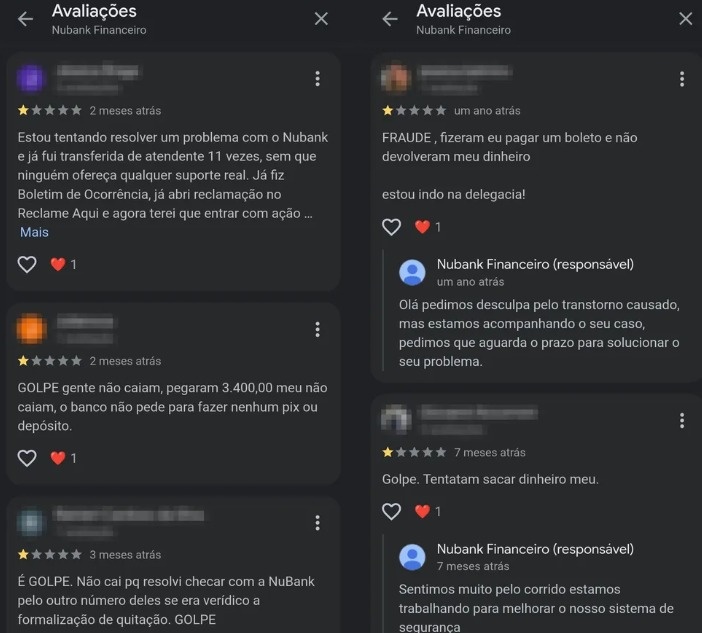 Google exibiu por meses telefone falso do Nubank usado em golpes
