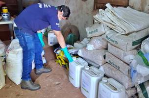 Piauí interdita 136 litros de agrotóxicos irregulares no norte do estado (Foto: Adapi)