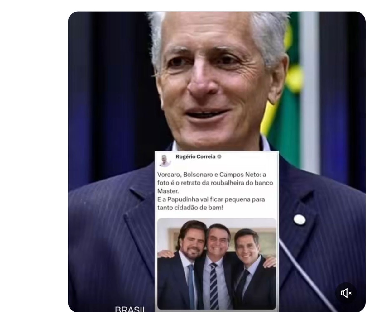 Velho, cabeça branca, cometendo crime. Justiça aplica multa ao deputado Rogério Correia por fake news