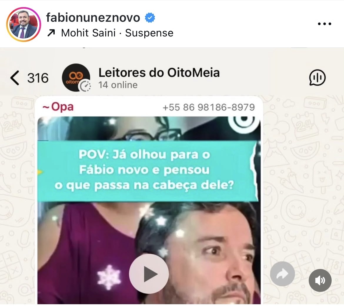 Fábio acusa portal de homofobia, mas portal não postou video