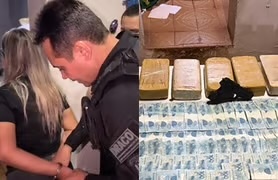 Funcionária foi pres em flagrante
