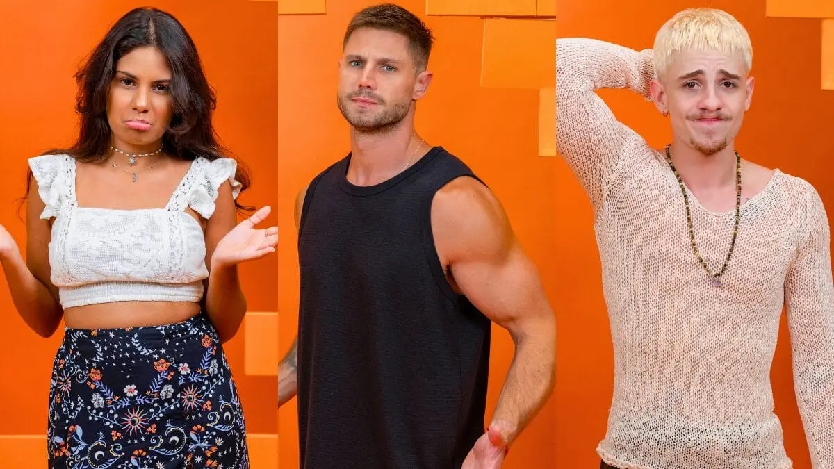 Gabriela, Jonas Sulzbach e Juliano Floss disputam a preferência do público.