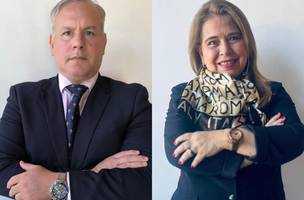 Jurista Roberto Carlos Alzueta Gosling e ex-parlamentar paraguaia Mirtha Elizabeth Palácios (Foto: Divulgação)