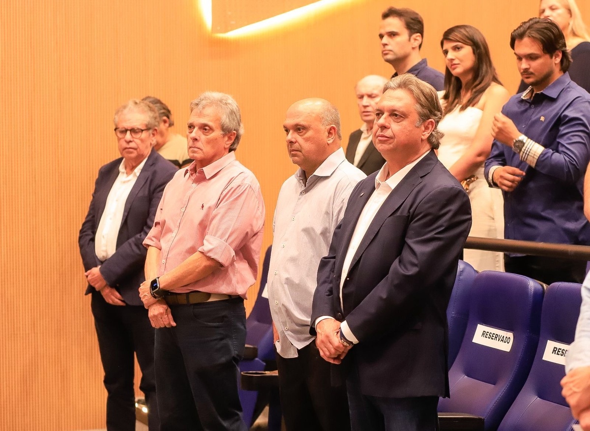 Os irmãos Dirceu, Aloisio, julio na festa dos 100 anos de seu pai, Dirceu