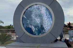 Portal instalado em Barra Grande (Foto: Reprodução)