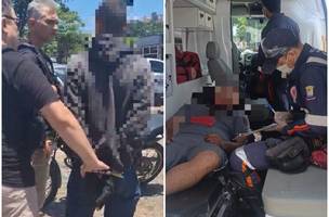 Suspeito foi preso e conduzido à Central de Flagrantes (Foto: Divulgação/DOT)
