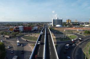 Viaduto passa por melhorias para aumentar segurança e fluidez no trânsito (Foto: DER)
