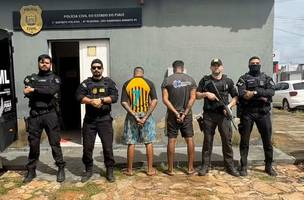 Dupla foi presa na manhã desta terça-feira (21) (Foto: Polícia Civil)