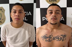 Jakson Meneses da Silva, de 22 anos, e Felipe Eduardo Neves Nunes, conhecido como “Bob” (Foto: Polícia Civil)