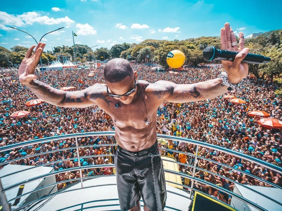 Léo Santana no carnaval de São Paulo