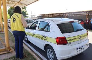 Nova banca fixa agiliza exames de direção no litoral do Piauí (Foto: Rômulo Piauilino Antes da implantaçã)