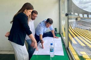 Nova fase da reforma do Albertão começa pelos vestiários (Foto: Secepi)
