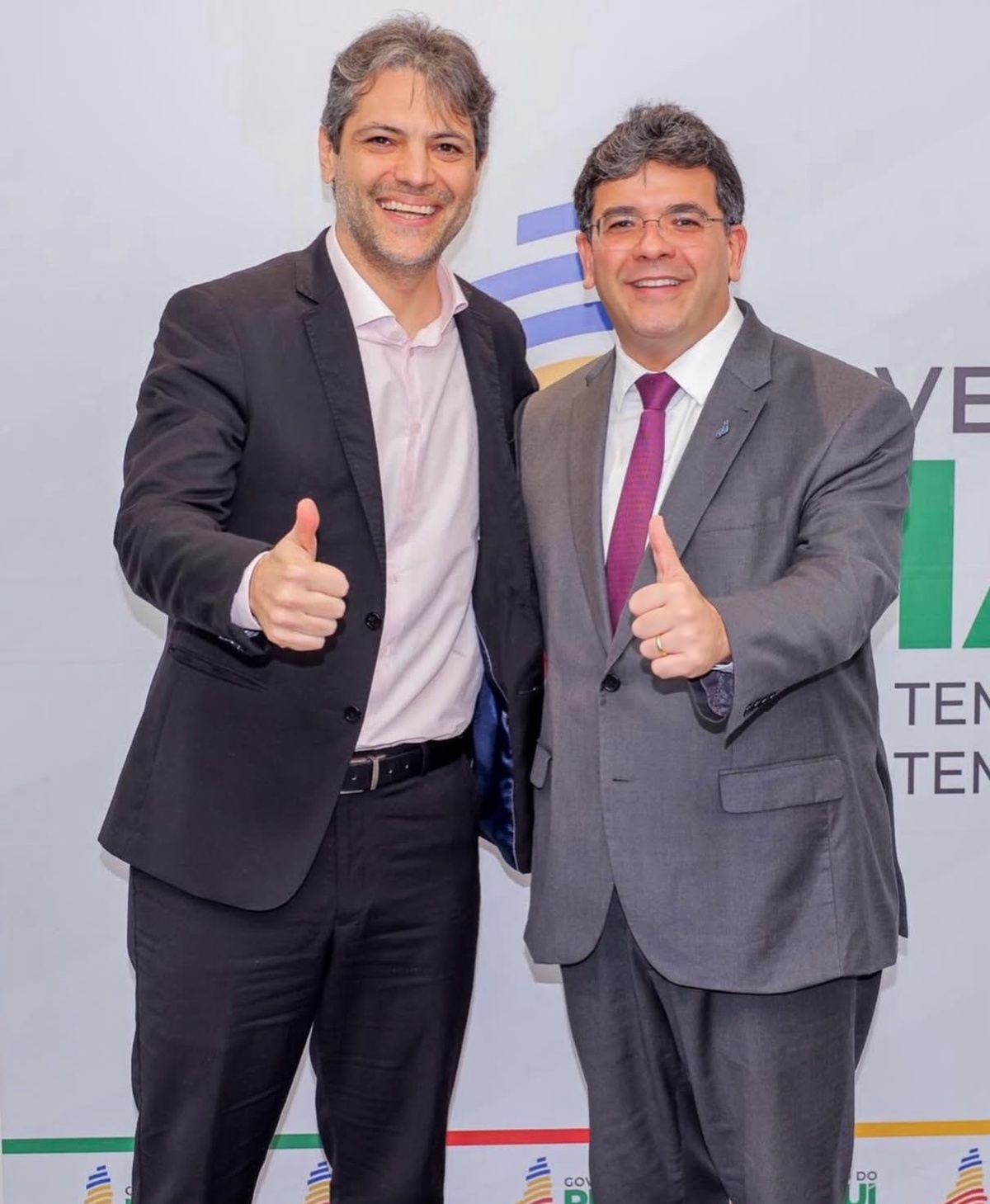 Novo presidente da Companhia Ferroviária e de Logística do Piauí (CFLP) e Rafael Fonteles