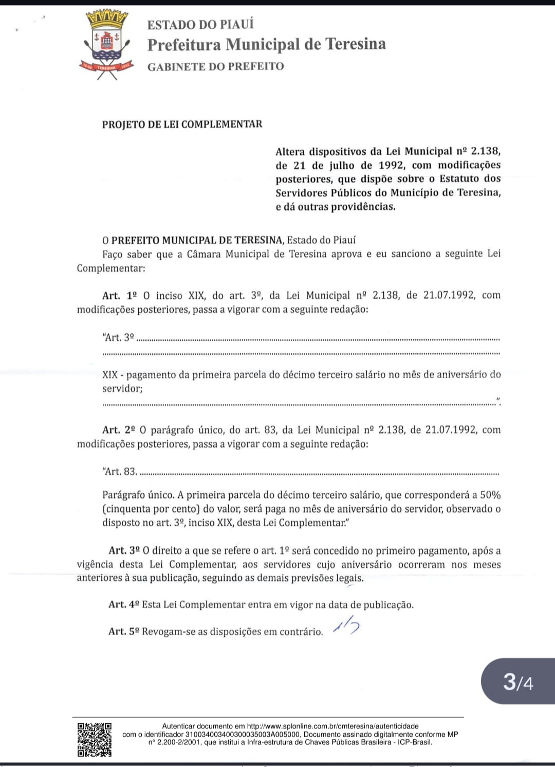 Prefeitura acelera mudança no 13º e expõe fragilidade Sindical